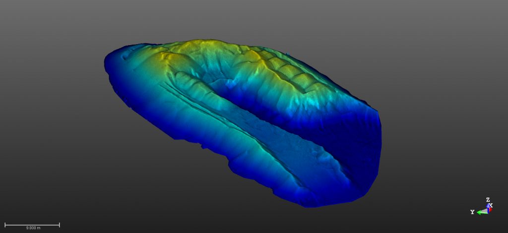 Dense point cloud with height classification

